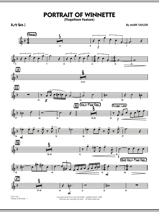 Produktgalerie: Seite 1 von 1 Portrait Of Winnette - Alto Sax 1, 