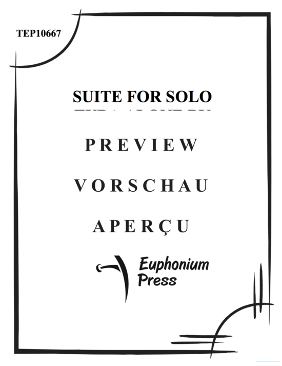 Product gallery: Page 2 of 9 Suite for Solo Tuba Alone by Itself without Accompaniment , , (Tuba Solo)