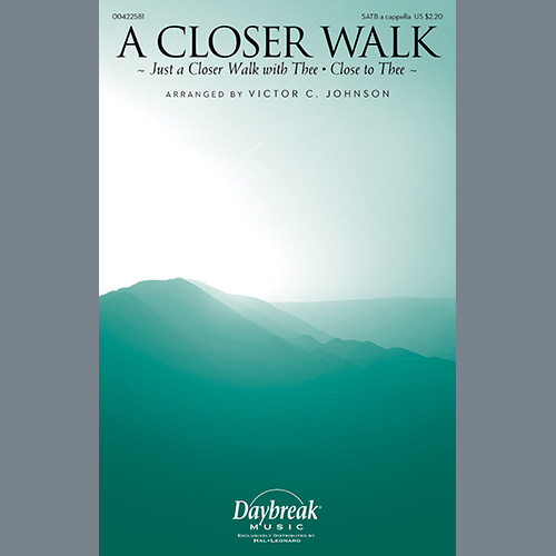 cover: A Closer Walk, Victor C. Johnson, Chor