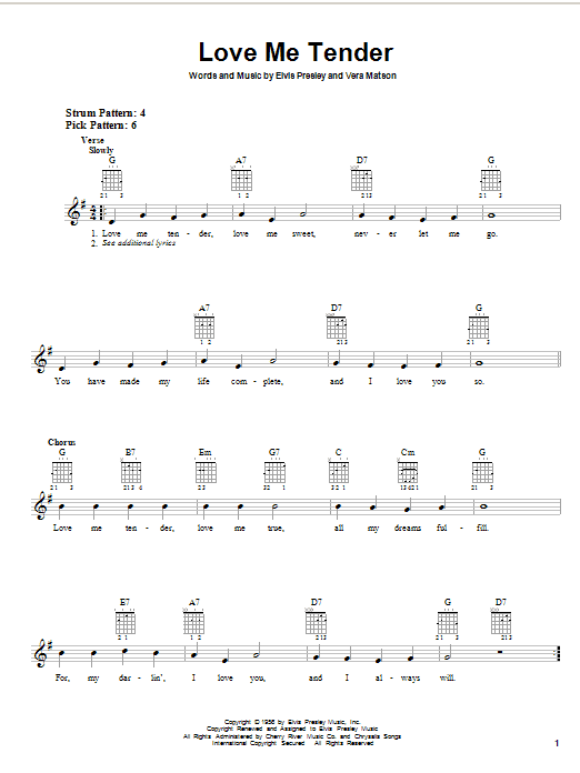Produktgalerie: Seite 1 von 1 Love Me Tender, Elvis Presley, Gitarre