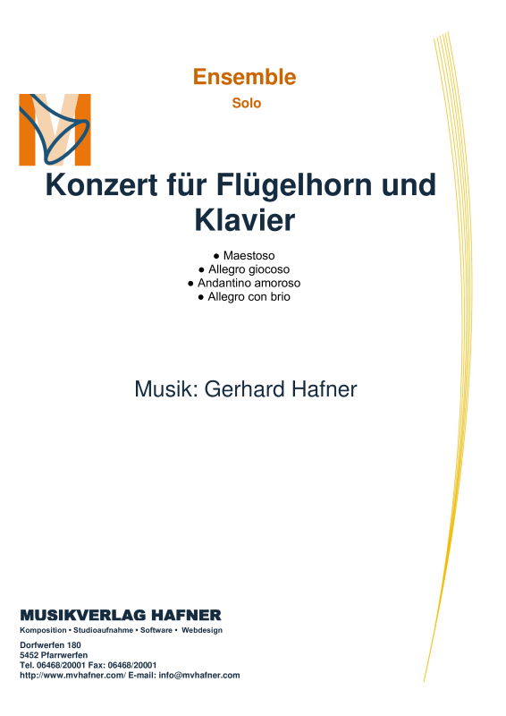 Product picture to: Konzert für Flügelhorn und Klavier