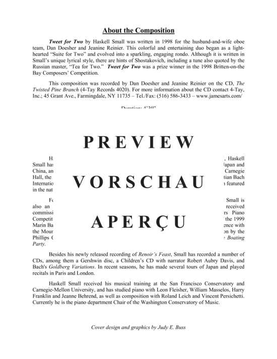 Produktgalerie: Seite 3 von 20 Tweet for Two , , Oboenduett