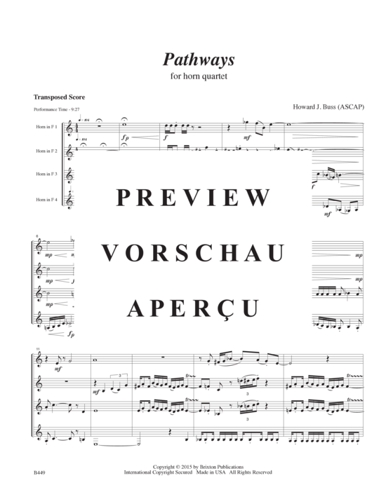 Produktgalerie: Seite 4 von 21 Pathways , , (Hornquartett)