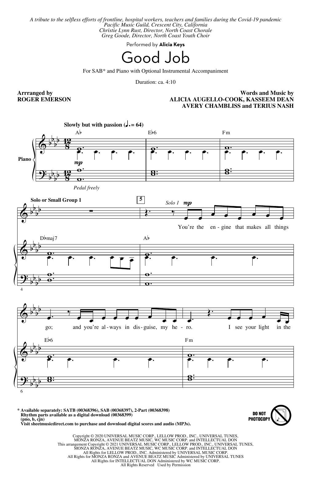Product picture to: Good Job (arr. Roger Emerson)