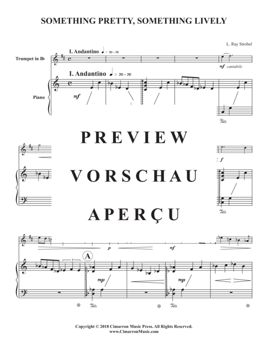 Produktgalerie: Seite 3 von 9 Something Pretty, Something Lively , , (Trompete in B + Klavier)