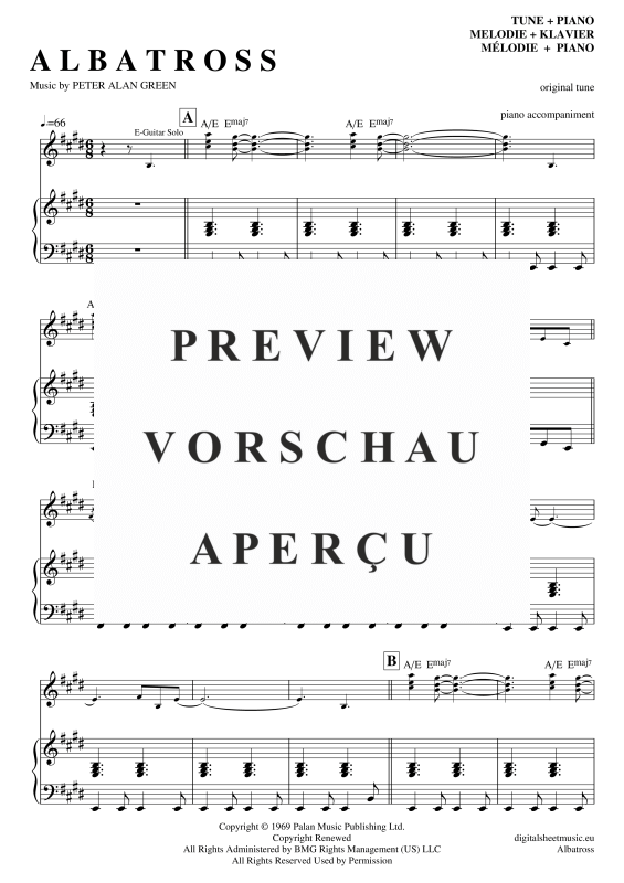 Product gallery: Page 7 of 11 Albatross , Mac, Fleetwood, Voice with Piano Accompaniment