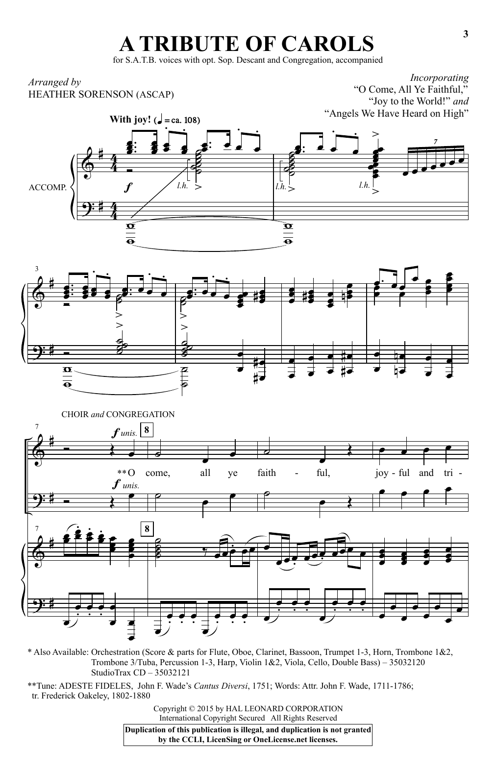 Produktbild zu: A Tribute Of Carols
