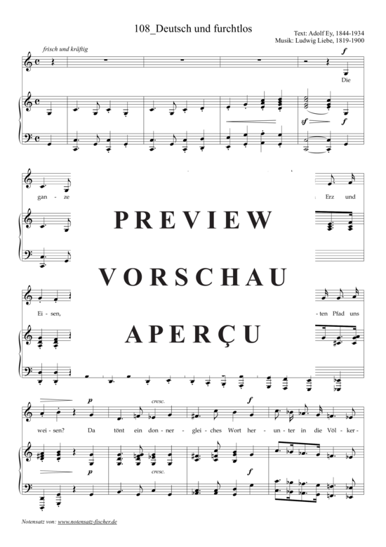Product gallery: Page 2 of 3 Deutsch und furchtlos , , (voice + piano)