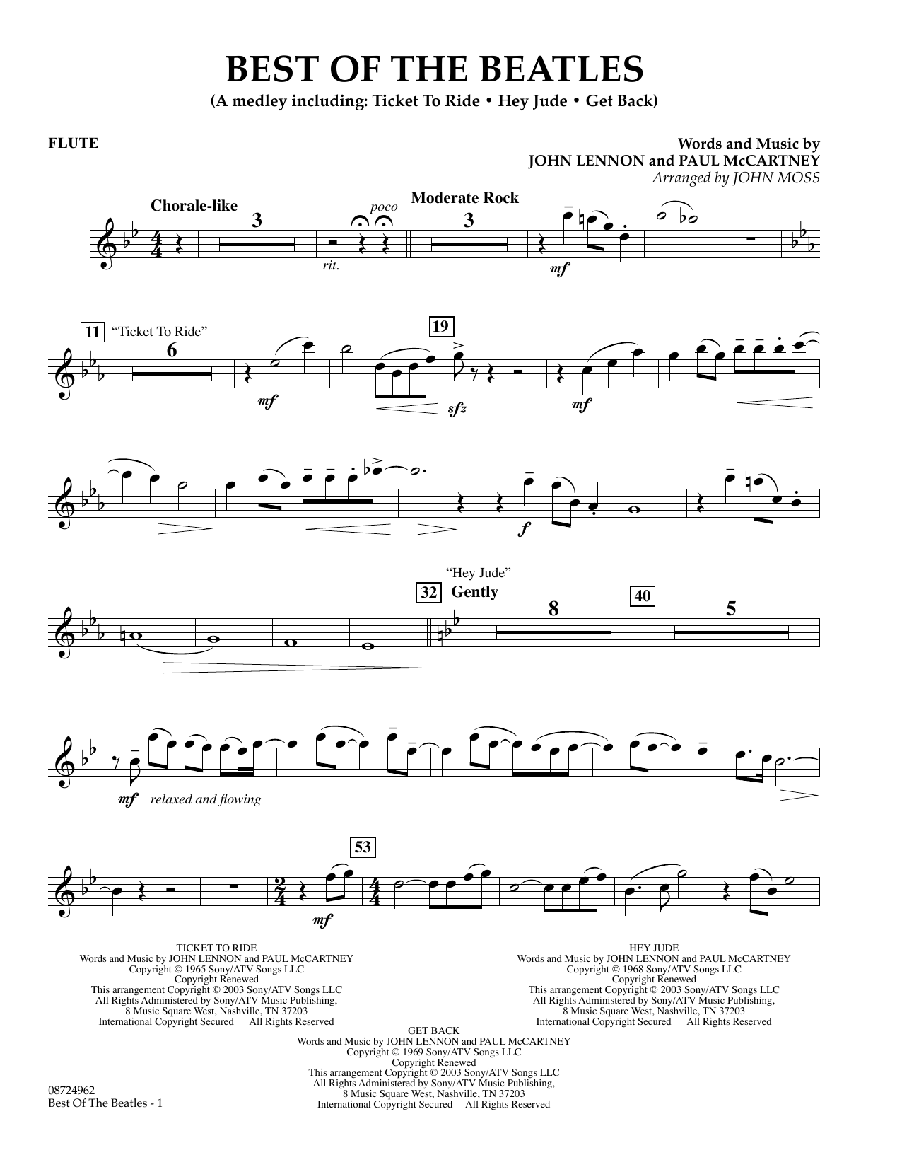 Produktgalerie: Seite 1 von 1 Best of the Beatles - Flute, John Moss, Ensemble