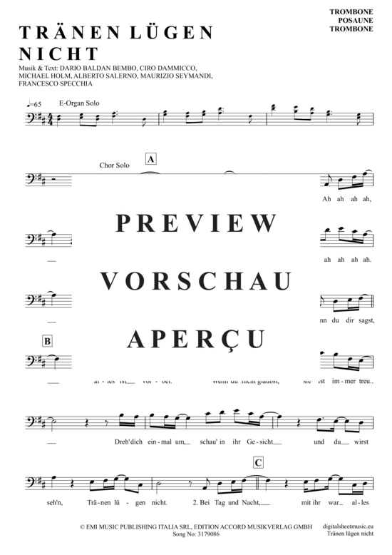 Product gallery: Page 2 of 4 Tränen Lügen Nicht , Holm, Michael, (Posaune / Bariton)