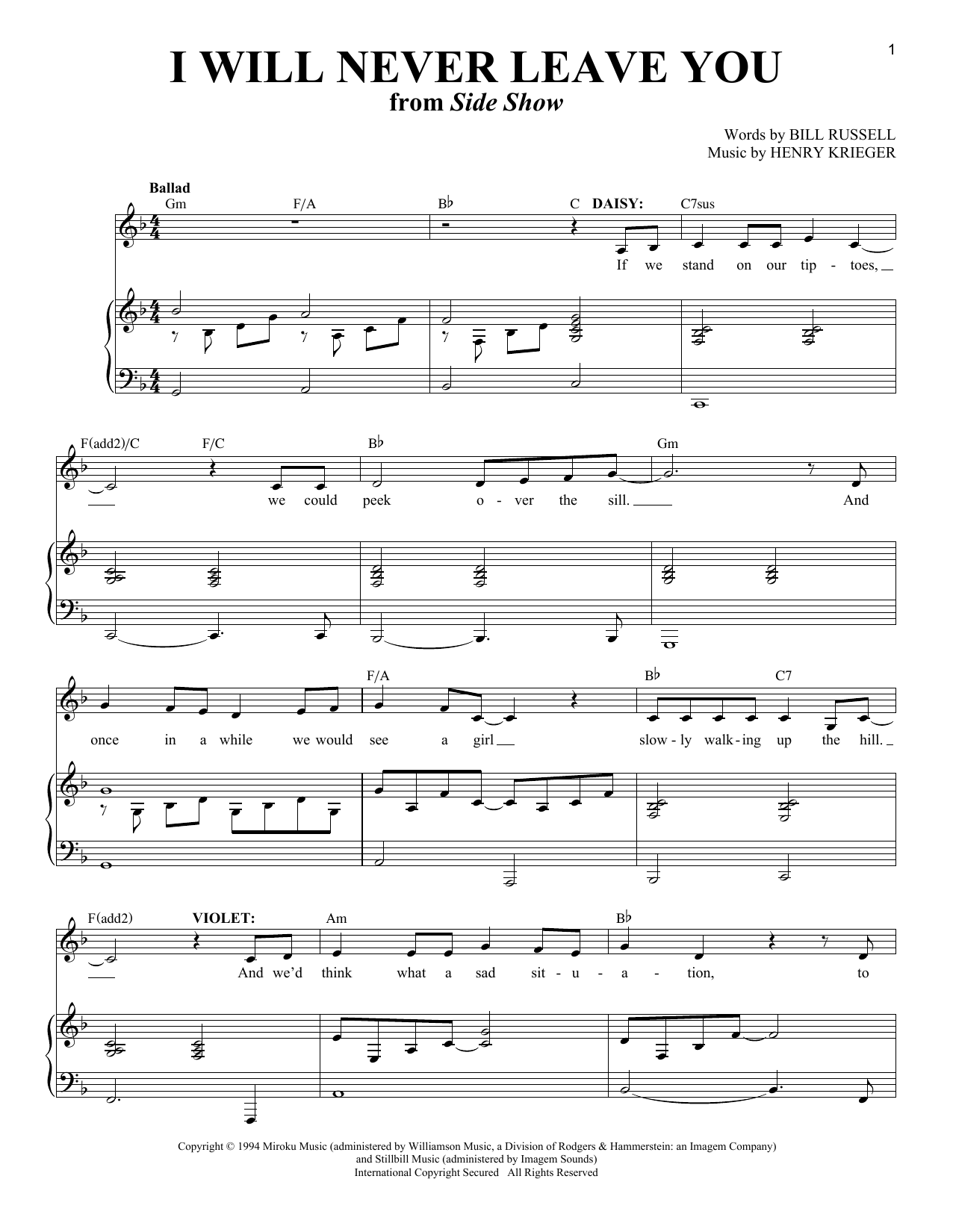 Produktbild zu: I Will Never Leave You