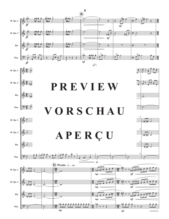 Produktgalerie: Seite 10 von 21 Three Sketches , , (Blechbläser Quartett)