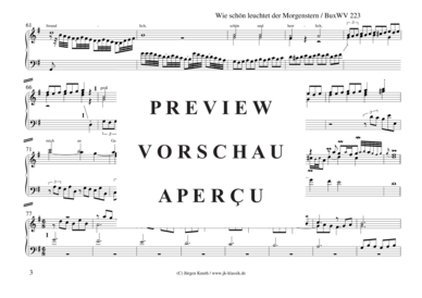 gallery: Wie schön leuchtet der Morgenstern BuxWV 223 , , (Klavier/Cembalo/Orgel Solo)