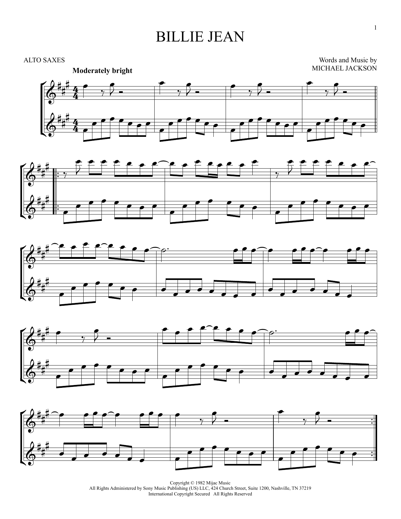 Product picture to:  Billie Jean - Michael Jackson