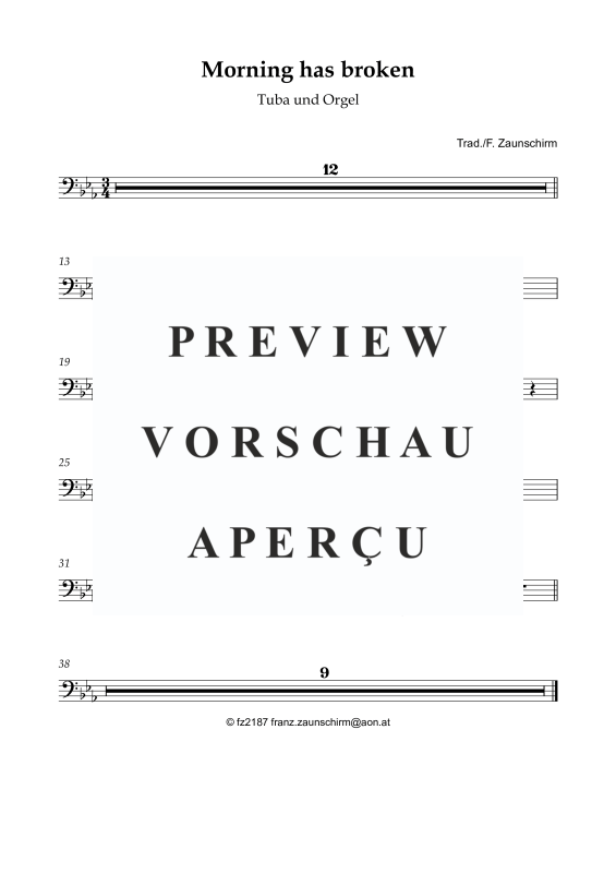 Produktgalerie: Seite 5 von 7 Morning has broken, , Tuba und Orgel