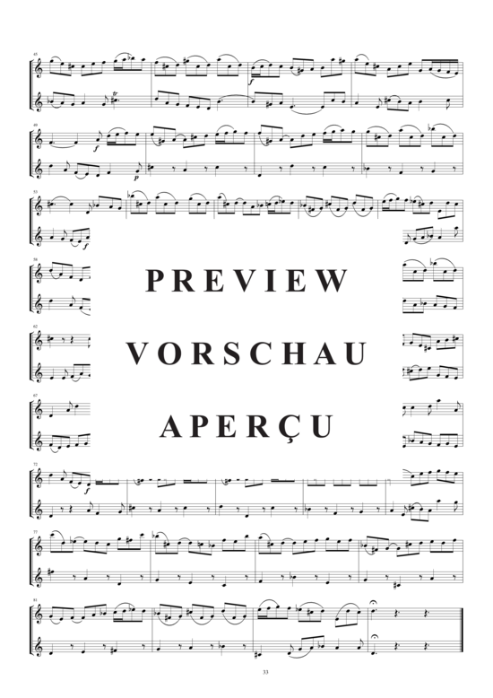 Product gallery: Page 3 of 3 Arie aus der Kantate Nr. 22 für zwei Flöten, , 