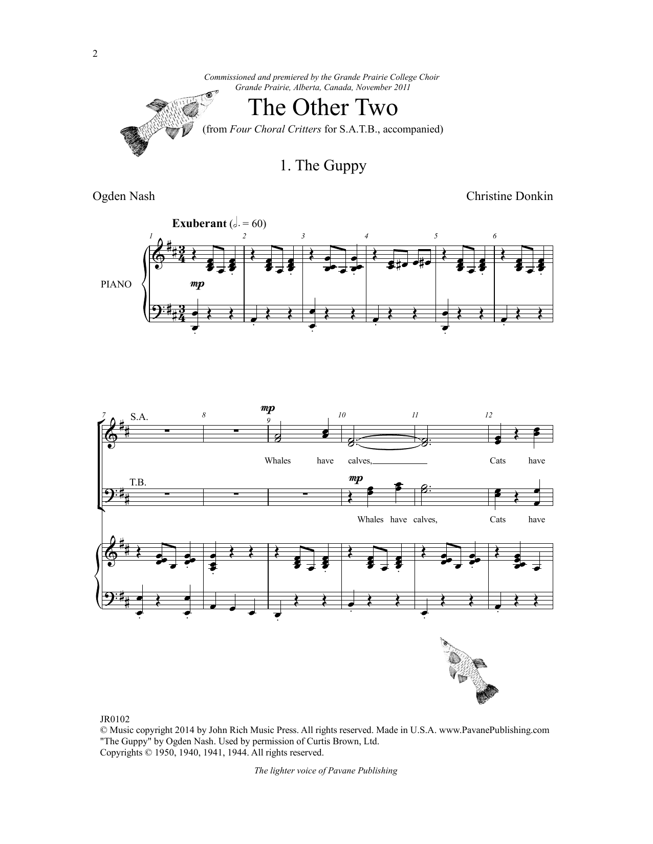 Product picture to: Four Choral Critters - The Other Two