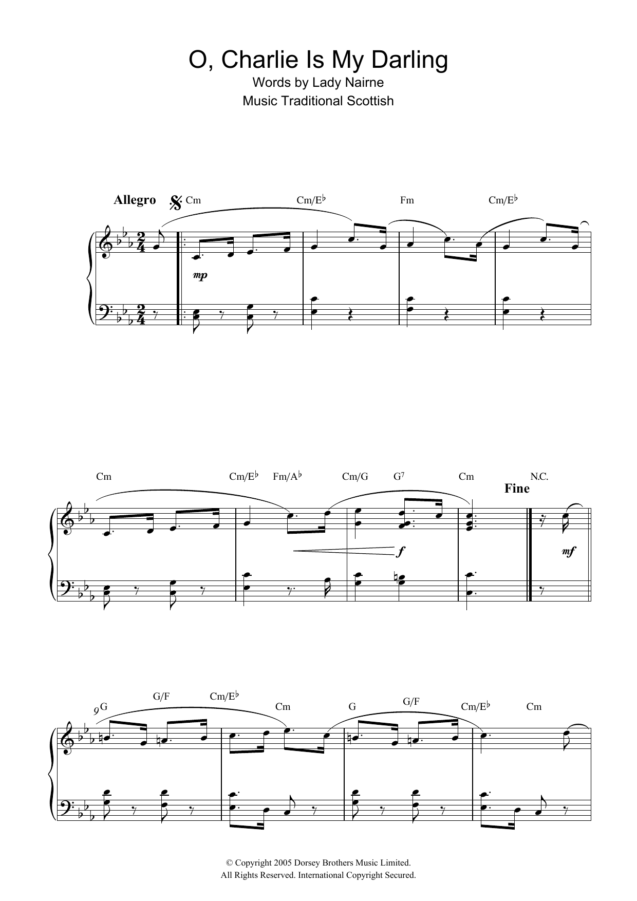 Product gallery: Page 1 of 1 O, Charlie Is My Darling, Scottish Folksong
