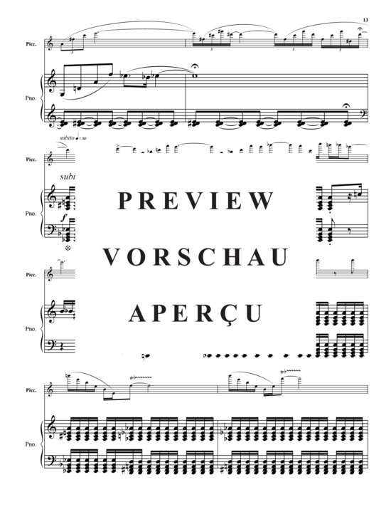 Product gallery: Page 14 of 21 Concerto , , (piccolo flute + piano)