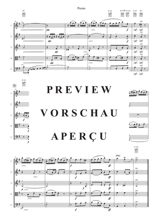 Produktgalerie: Seite 5 von 21 Presto , , (Quintett flexible Besetzung)