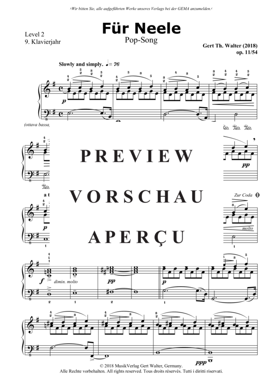 Produktgalerie: Seite 2 von 4 Für Neele , , Klavier Solo