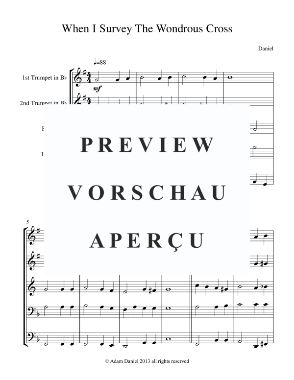 Product gallery: Page 3 of 11 When I Survey the Wondrous Cross, , Brass Quintet