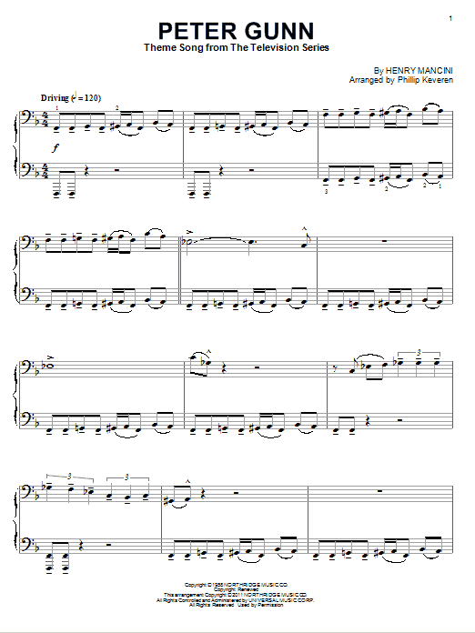 Product gallery: Page 1 of 1 Peter Gunn Theme (arr. Phillip Keveren), Henry Mancini