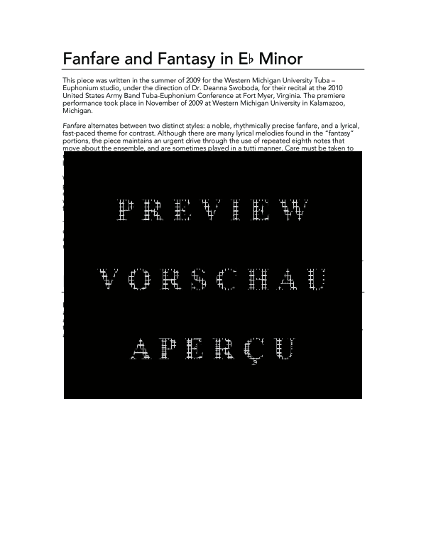 Product gallery: Page 4 of 11 Fanfare and Fantasy in Eb Minor, , (Tuba Quartett EETT)