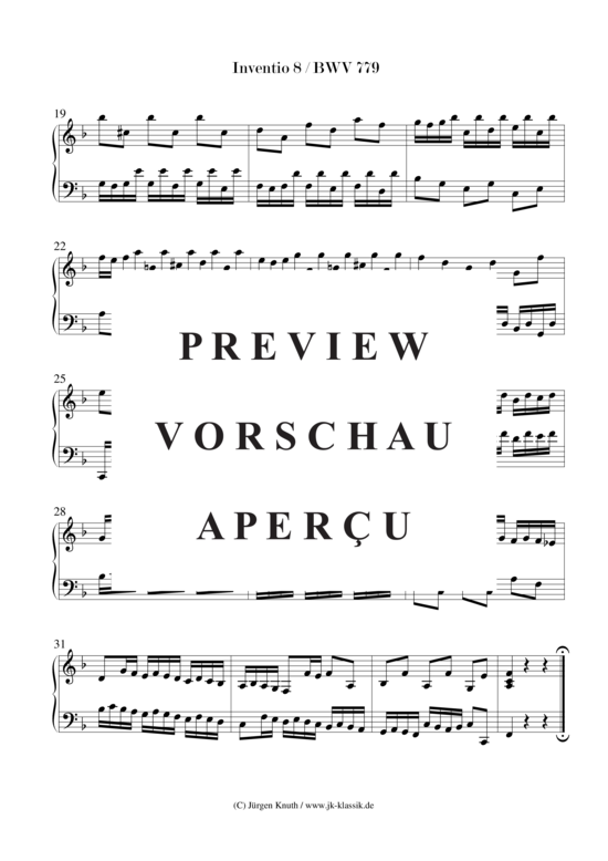 gallery: 15 zweistimmige Inventionen BWV 772-786 , , (Klavier/Cembalo/Orgel Solo)