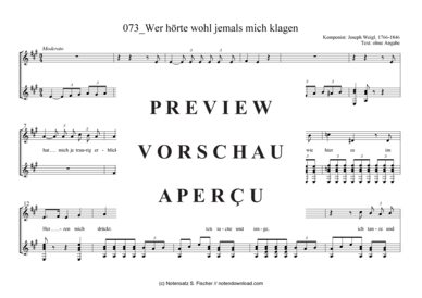 Product gallery: Page 2 of 6 Wer hörte wohl jemals mich klagen , , (guitar + vocals)
