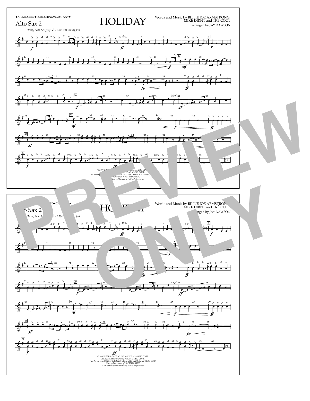 Product picture to: Holiday - Eb Alto Sax 2