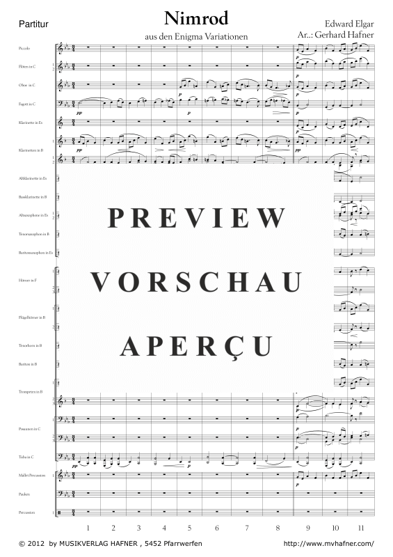 Product gallery: Page 6 of 11 Nimrod - aus den Enigma Variationen, , (large wind orchestra)