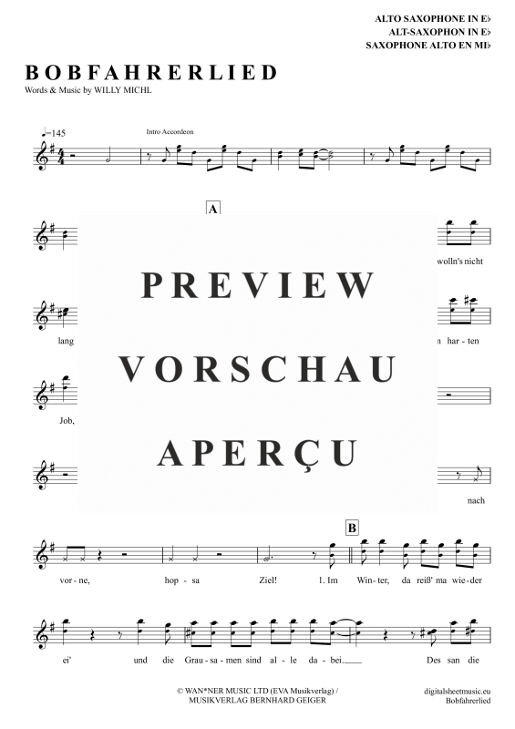 gallery: Bobfahrer-Lied, Buam, Troglauer, Altsaxophon