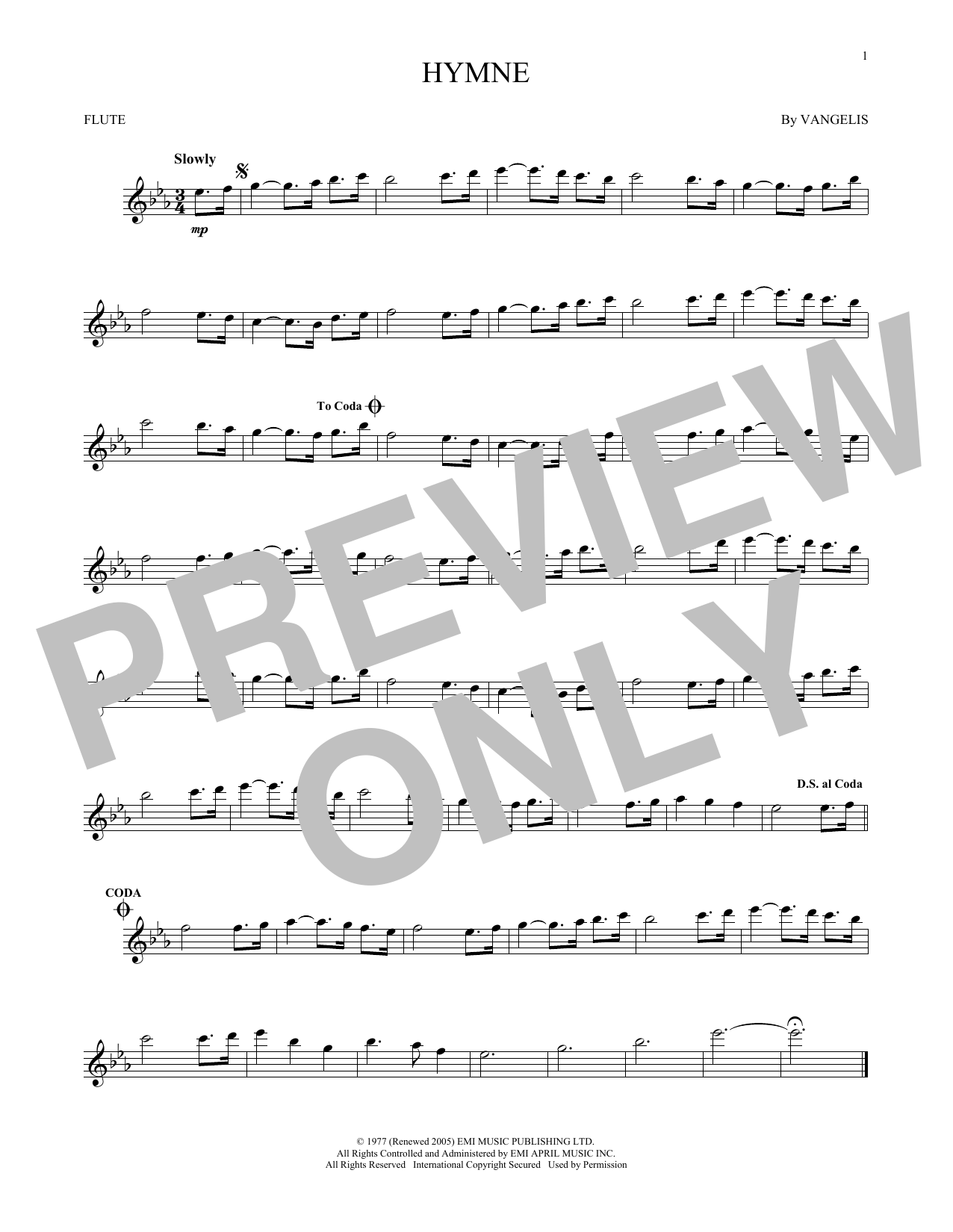 Product gallery: Page 1 of 1 Hymne, Vangelis