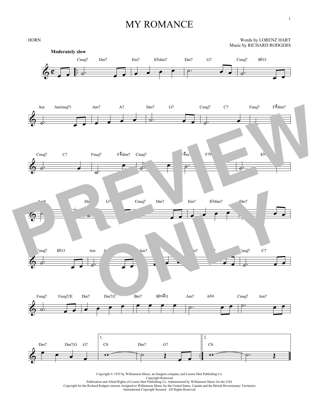 Produktgalerie: Seite 1 von 1 My Romance, Rodgers & Hart, Horn