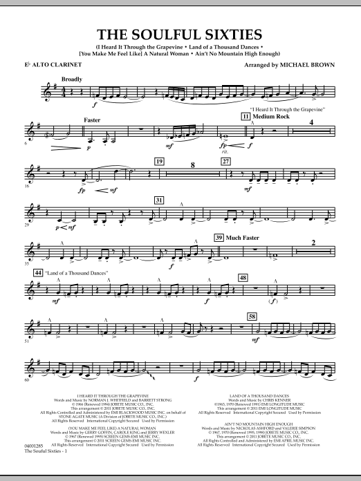Produktbild zu: The Soulful Sixties - Eb Alto Clarinet