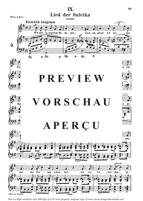 gallery: Lied der Suleika Op.25 No.9 , , (Gesang mittel + Klavier)