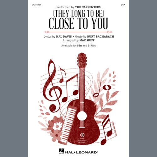 Produktbild zu: (They Long To Be) Close To You (arr. Mac Huff)