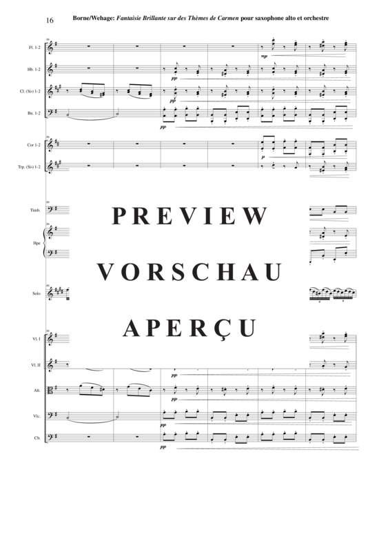 Product gallery: Page 17 of 21 Fantaisie Brillante sur des Thèmes de Carmen , , (alto saxophone solo + orchestra)