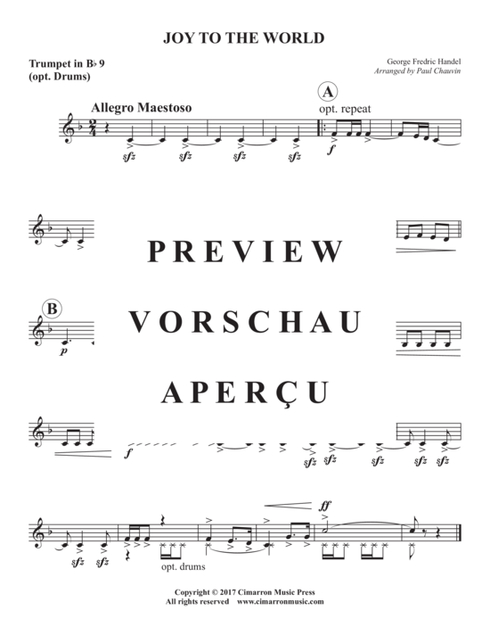 Product gallery: Page 13 of 13 Joy to the World , , (Trumpet ensemble 1-9 trumpets)