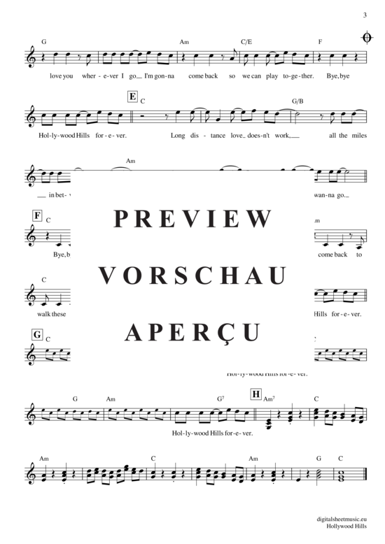 Product gallery: Page 4 of 4 Hollywood Hills , Sunrise Avenue, (Keyboard)