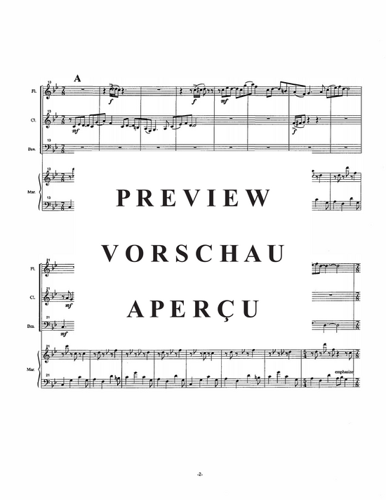 Product gallery: Page 5 of 21 Fantasy Quartet , , (flute, clarinet, bassoon and marimba)