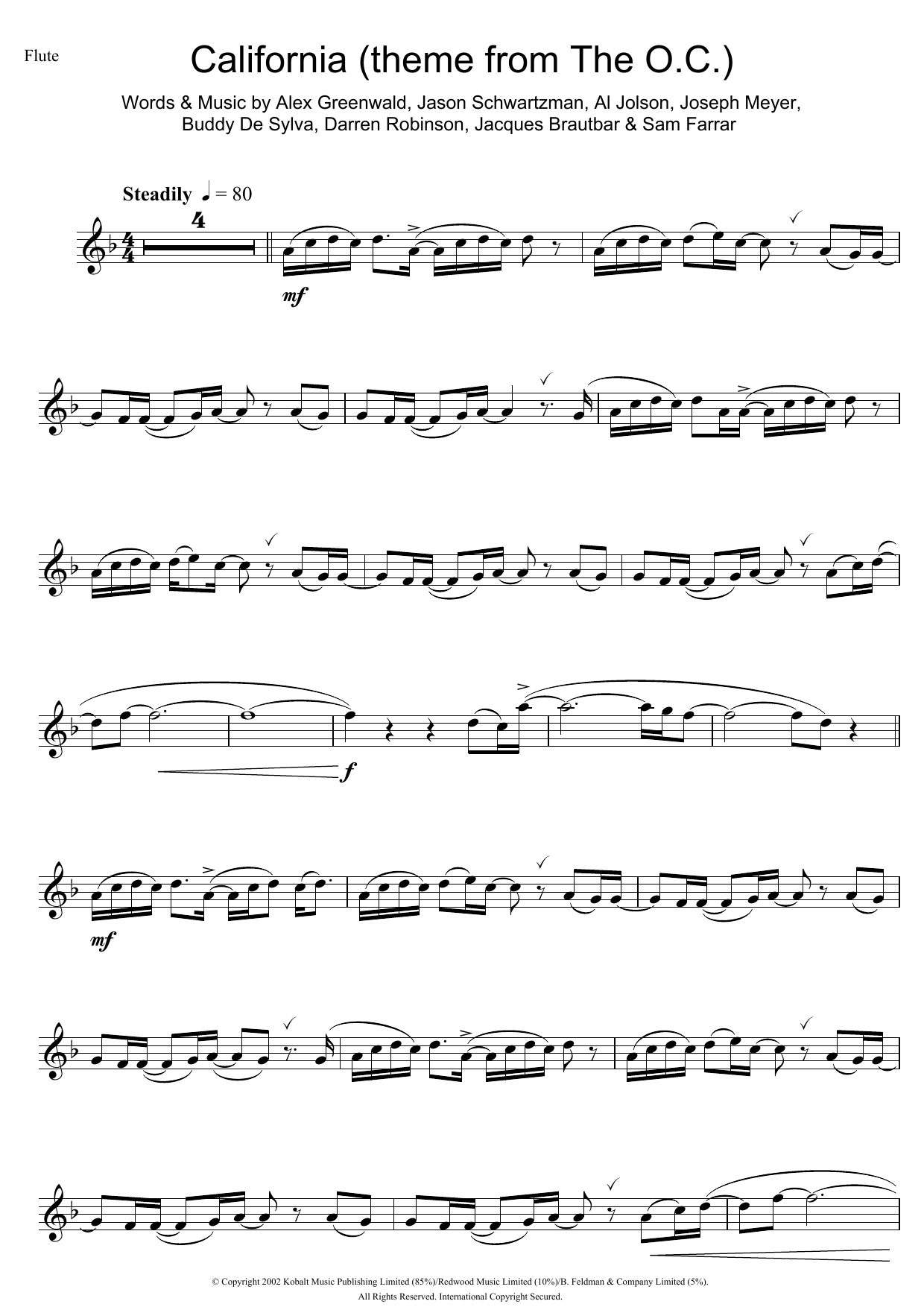 Product gallery: Page 1 of 1 California (theme from The OC), Phantom Planet