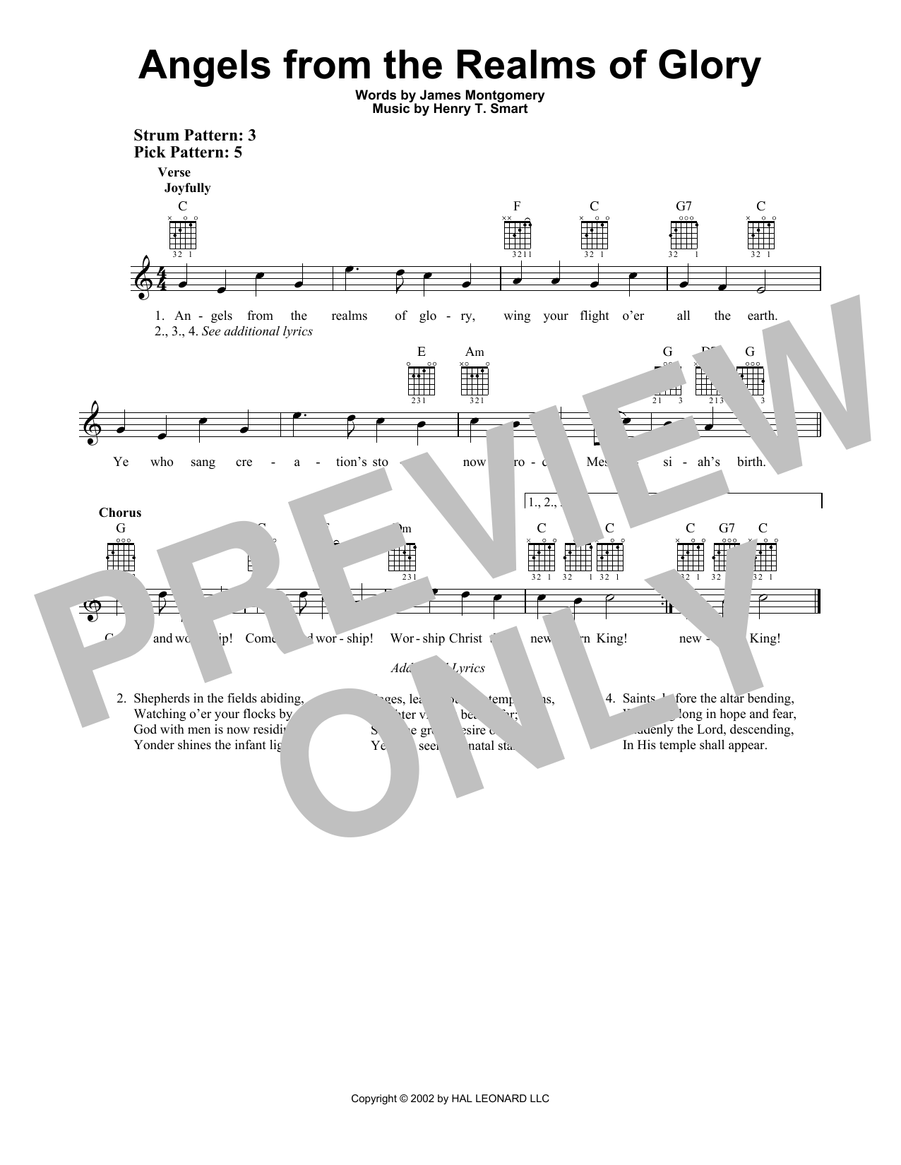 Product gallery: Page 1 of 1 Angels From The Realms Of Glory, James Montgomery