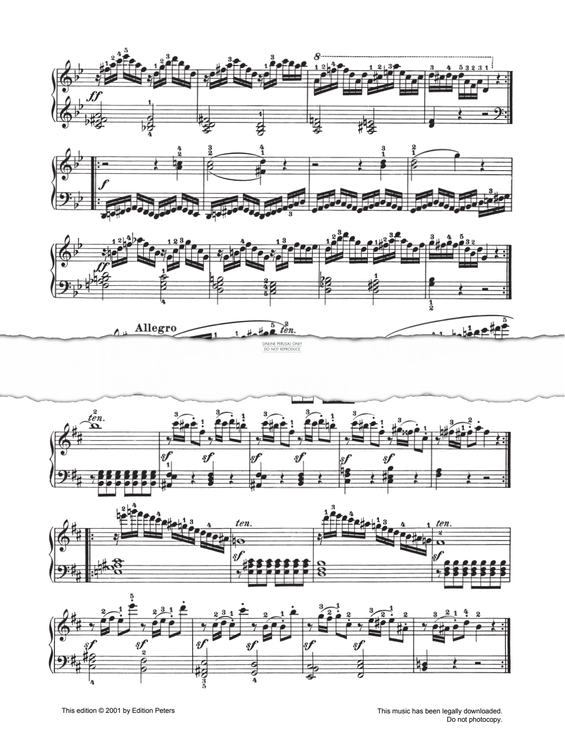 Produktgalerie: Seite 1 von 1 Allegro Op. 139 No. 76, Carl Czerny, Klavier