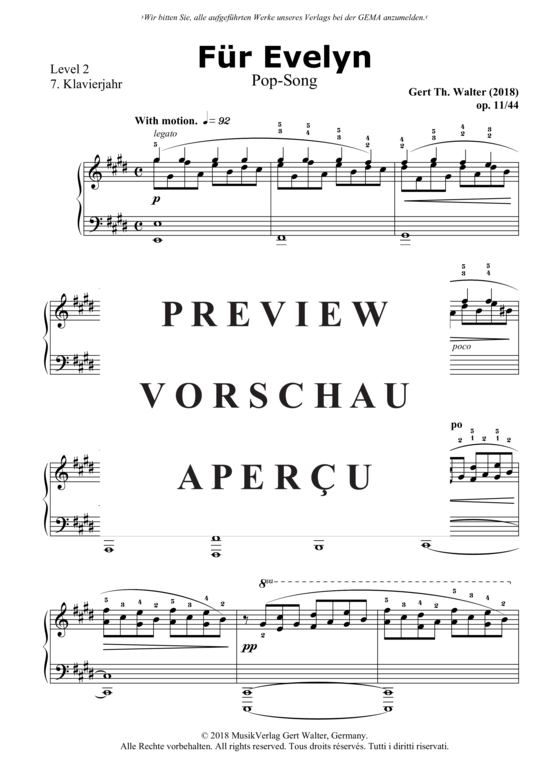 Produktgalerie: Seite 2 von 3 Für Evelyn , , Klavier Solo
