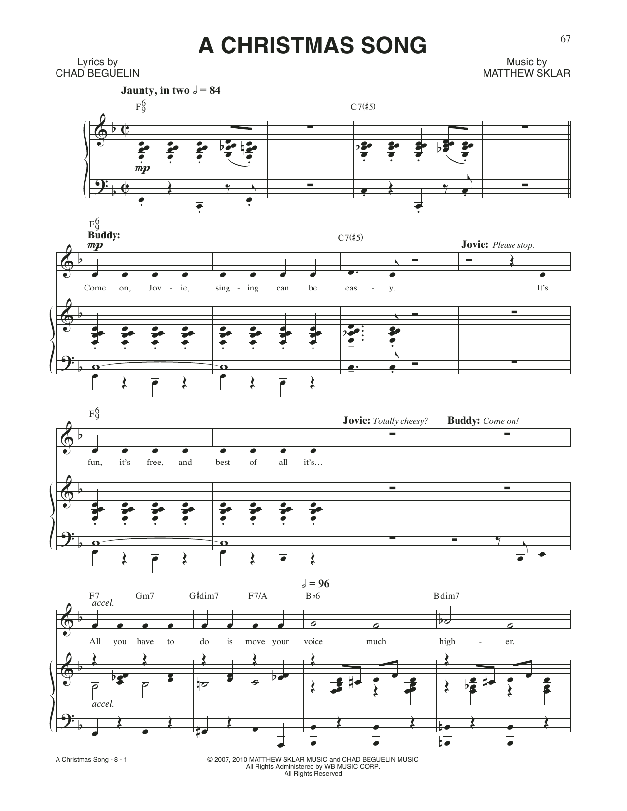 Product picture to: A Christmas Song (from Elf: The Musical)