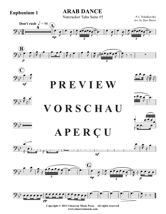 Product gallery: Page 6 of 11 Danse Arabe , , (2x Baritone, 2x Tuba)