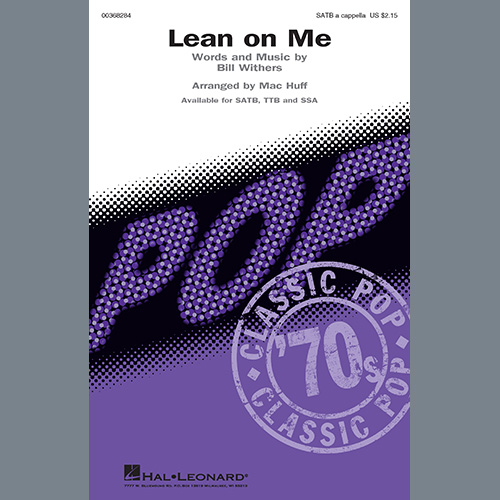 Produktbild zu: Lean On Me (arr. Mac Huff)