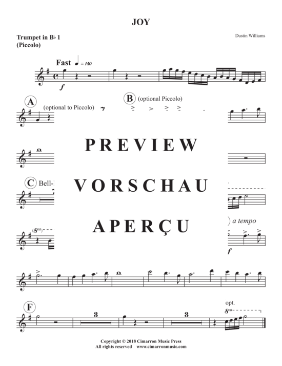 Produktgalerie: Seite 7 von 11 Joy (5x Trompete in B) , ,  (Quintett)